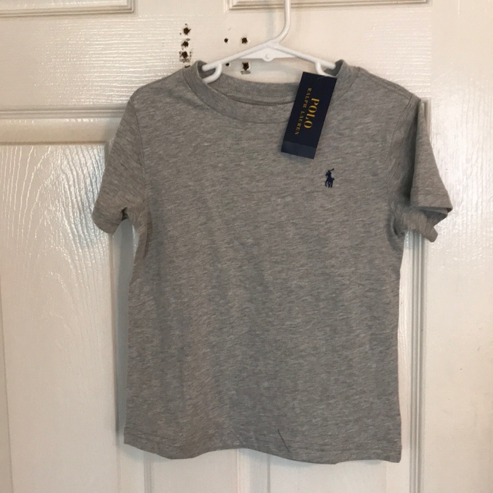 NWT Polo Ralph Lauren Tee 3T $18 Heather Grey